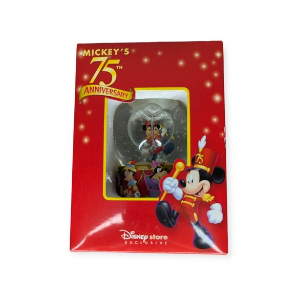 Disney Store Exclusive Mickey's 75th Anniversary Snow Globe Special Edition NIB - Picture 1 of 13